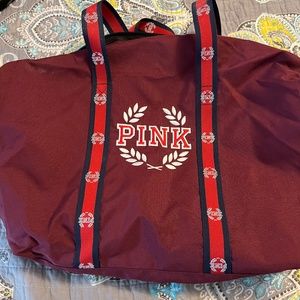 Pink duffle bag large